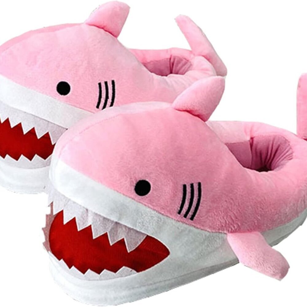 Women's Fur Slippers Cute Pig Animal Home Warm Winter Non-Slip Soles